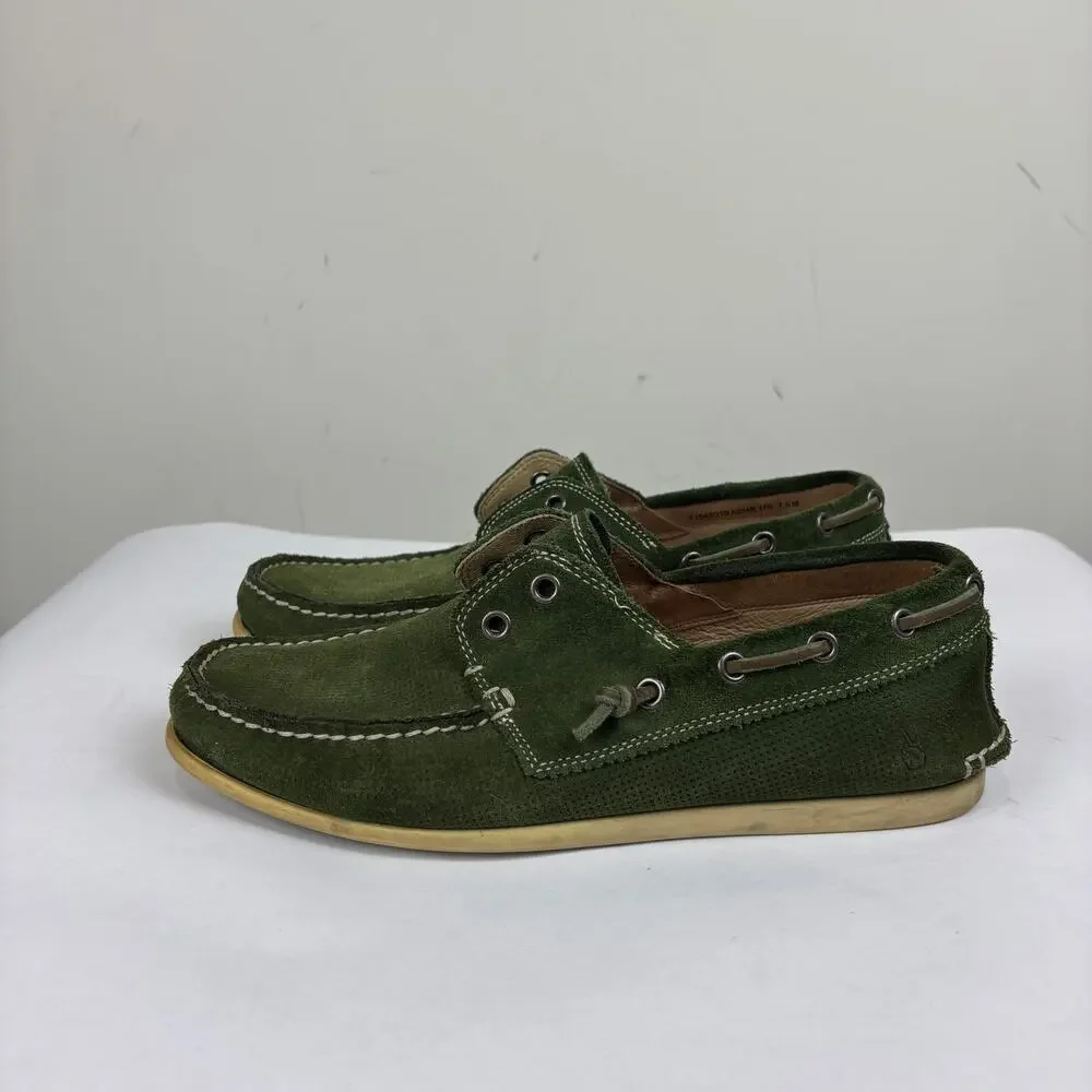 John Varvatos Star USA Suede Boat Shoes Moccasins Men's 7.5M